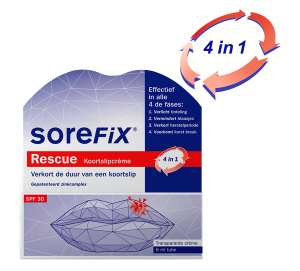 SoreFix Rescue SoreFix Rescue verkort de duur van een koortslip